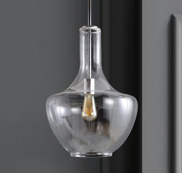 Watts Glass/Metal LED Pendant - JONATHAN Y